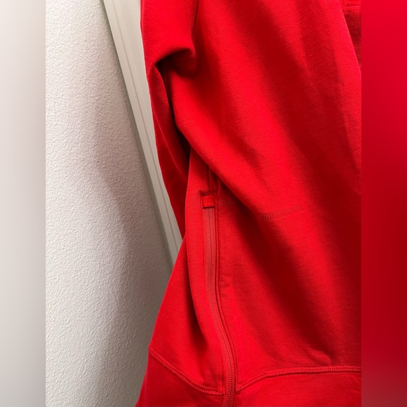 Apple Red Quarter Zip Pullover Sweater Sweatshirt Adult Size XL - Picture 4 of 5